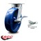 Service Caster 8 Inch Kingpinless Solid Poly Wheel Swivel Caster with Brake and Swivel Lock SCC SCC-KP30S820-SPUR-SLB-BSL - alternate 1